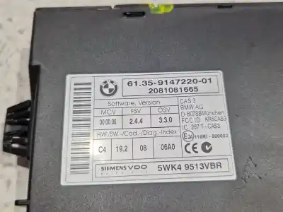 Second-hand car spare part electronic module for bmw 1 (e81) 118 d oem iam references 6135914722001  