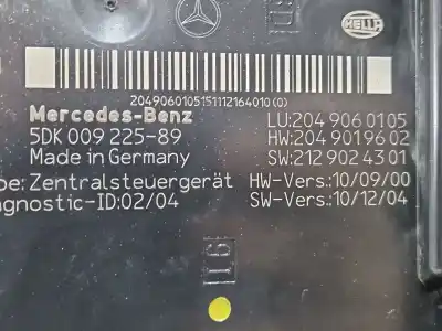 Автозапчасти б/у блок реле/предохранителей за mercedes-benz clase c coupé (c204) c 220 cdi (204.302) ссылки oem iam 2049060105 5dk00922589  