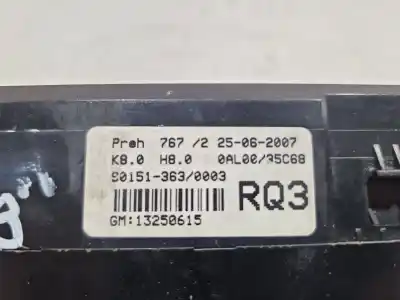 Peça sobressalente para automóvel em segunda mão comando de sofagem (chauffage / ar condicionado) por opel astra h (a04) 1.9 cdti (l48) referências oem iam 13250615  