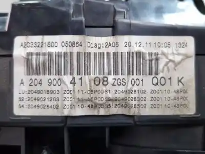 Автозапчастина б/у панель інструментів для mercedes-benz clase c coupé (c204) c 220 cdi (204.302) посилання на oem iam a2049004108zgs  