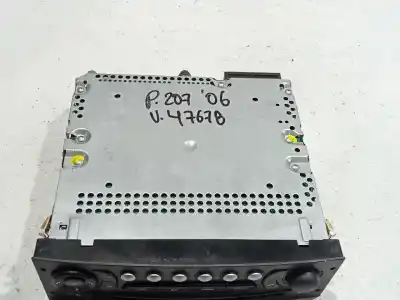 Second-hand car spare part audio system / radio cd for peugeot 207/207+ (wa_, wc_) 1.4 16v oem iam references 96624492xt   Second-hand car spare part audio system / radio cd for peugeot 207/207+ (wa_, wc_) 1.4 16v oem iam references 96624492xt