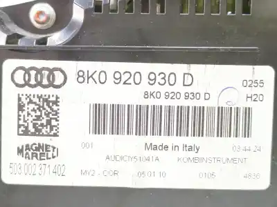 Second-hand car spare part dashboard for audi a4 b8 (8k2) 3.0 tdi quattro oem iam references 8k0920930d   Second-hand car spare part dashboard for audi a4 b8 (8k2) 3.0 tdi quattro oem iam references 8k0920930d