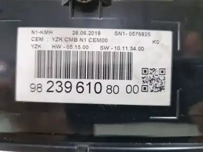 Second-hand car spare part dashboard for citroen jumpy furgón (v_) 1.6 bluehdi 95 oem iam references 982396108000  