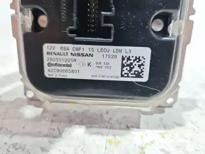 Second-hand car spare part xenon headlights control unit  for renault megane iv fastback (b9a/m/n_) 1.6 tce 205 (b9mv) oem iam references 260551225r  