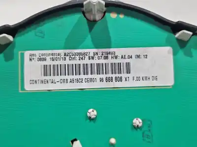 Peça sobressalente para automóvel em segunda mão quadrante por citroen c3 (09.2009->) 1.4 hdi 70 referências oem iam 96668806xt  