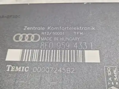 Pezzo di ricambio per auto di seconda mano modulo elettronico per audi a4 b6 (8e2) 1.9 tdi riferimenti oem iam 8e0959433l  