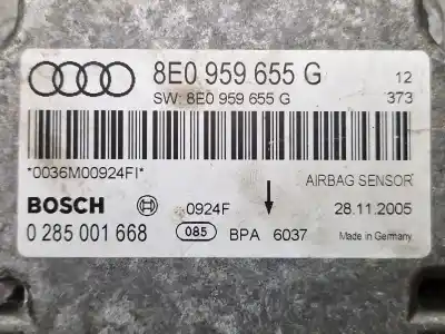 Peça sobressalente para automóvel em segunda mão centralina de airbag por audi a4 berlina (8e) 2.0 16v tfsi referências oem iam 8e0959655g  
