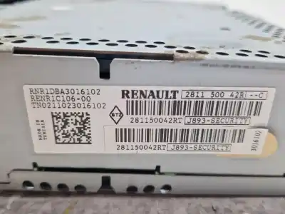 Second-hand car spare part audio system / radio cd for renault kangoo ii (f/kw0) (2008->) 1.5 dci (kw0a) oem iam references 281150042r   Second-hand car spare part audio system / radio cd for renault kangoo ii (f/kw0) (2008->) 1.5 dci (kw0a) oem iam references 281150042r