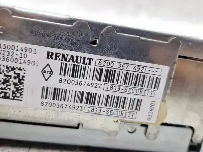 Second-hand car spare part audio system / radio cd for renault megane ii (bm0/1_, cm0/1_) 1.5 dci (bm1e cm1e) oem iam references 8200367492  