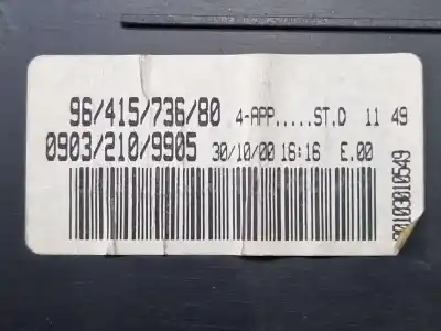 Автозапчастина б/у панель інструментів для peugeot 206 fastback (2a/c) 1.9 d посилання на oem iam 9641573680  