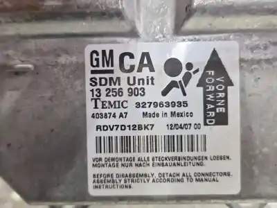 Peça sobressalente para automóvel em segunda mão centralina de airbag por opel corsa d (s07) 1.4 (l08 l68) referências oem iam 327963935  