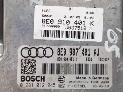 Автозапчастина б/у блок управління насосом трикального насоса для audi a4 b7 avant (8ed) 3.0 tdi quattro посилання на oem iam 8e0910401k  