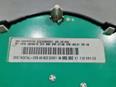 Peça sobressalente para automóvel em segunda mão quadrante por citroen c3 ii (sc_) 1.4 hdi 70 (sc8hzc, sc8hr0, sc8hp4) referências oem iam 96665882xt  