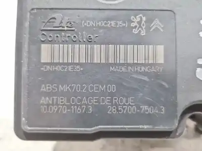 Peça sobressalente para automóvel em segunda mão abs por citroen c3 ii (sc_) 1.4 hdi 70 (sc8hzc, sc8hr0, sc8hp4) referências oem iam 10097011673  