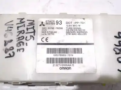 Pezzo di ricambio per auto di seconda mano scatola relè/fusibili per mitsubishi mirage / space star vi fastback (a0_a) 1.2 (a03a) riferimenti oem iam 18637b99301n  