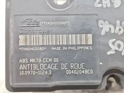 Peça sobressalente para automóvel em segunda mão abs por citroen c3 (09.2009->) 1.4 hdi 70 referências oem iam 10097011243  