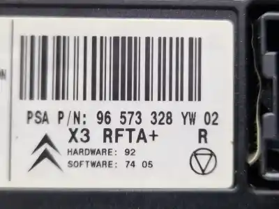 Peça sobressalente para automóvel em segunda mão comando de sofagem (chauffage / ar condicionado) por citroen c5 ii (rc_) 2.0 hdi (rcrhrh) referências oem iam 96573328yw  