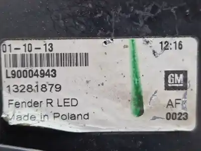 Автозапчастина б/у правий ліхтар для opel astra j gtc 2.0 cdti (08) посилання на oem iam 13281879  