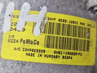 Peça sobressalente para automóvel em segunda mão compressor de ar condicionado a/a a/c por ford focus iii 1.0 ecoboost referências oem iam dv6119d629fg  