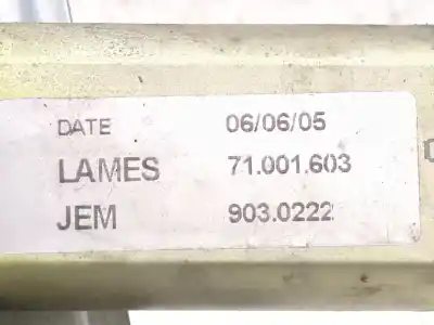 Peça sobressalente para automóvel em segunda mão elevador de vidros traseiro direito por bmw 3 (e90) 320 d referências oem iam 9030222  