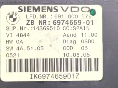 Peça sobressalente para automóvel em segunda mão quadrante por bmw 3 (e90) 320 d referências oem iam 697465901  