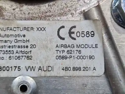 Second-hand car spare part front left air bag for audi a4 b5 (8d2) 1.9 tdi oem iam references 4b0898201a  
