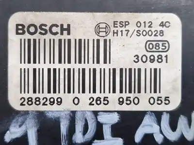 Автозапчасти б/у абс за audi a6 c5 (4b2) 1.9 tdi ссылки oem iam 0265950055  