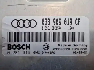 Автозапчасти б/у блок управления тнвд за audi a6 c5 (4b2) 1.9 tdi ссылки oem iam 038906019cf  