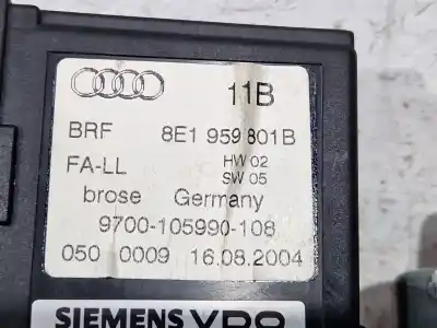 Автозапчасти б/у мотор переднего левого стекла за audi a4 b6 (8e2) 1.9 tdi ссылки oem iam 8e1959801b  
