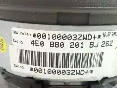 Peça sobressalente para automóvel em segunda mão airbag dianteiro esquerdo por audi a8 d3 (4e2, 4e8) 4.2 quattro referências oem iam 4e0880201bj  