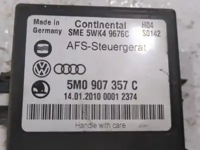 Peça sobressalente para automóvel em segunda mão módulo eletrônico por seat leon st (5f8) 1.6 tdi 4drive referências oem iam 5m0907357c  