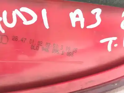 Second-hand car spare part left tailgate light for audi a3 (8l1) 1.9 tdi oem iam references 8l0945095b  