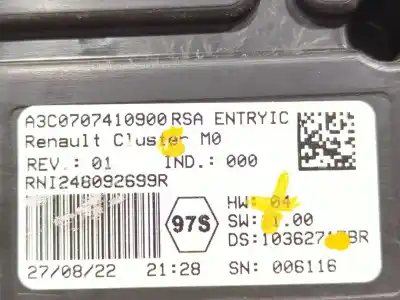 Peça sobressalente para automóvel em segunda mão quadrante por dacia duster (hm_) 1.5 dci 90 (hmaa) referências oem iam a3c0707410900  