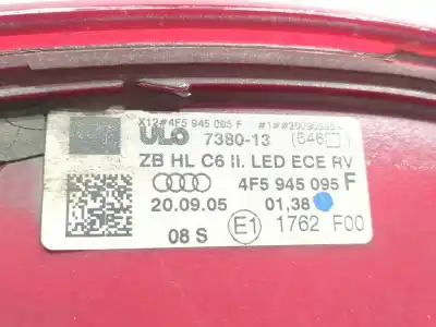 Second-hand car spare part left tailgate light for audi a6 c6 (4f2) 3.0 tdi quattro oem iam references 4f5945095f  