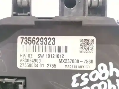Peça sobressalente para automóvel em segunda mão comando de sofagem (chauffage / ar condicionado) por fiat 500 (312_) 1.2 (312axa1a) referências oem iam 735629323  