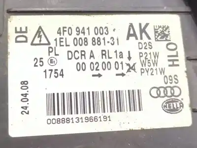 Second-hand car spare part left headlight for audi a6 c6 (4f2) 2.7 tdi oem iam references 4f0941003ak  