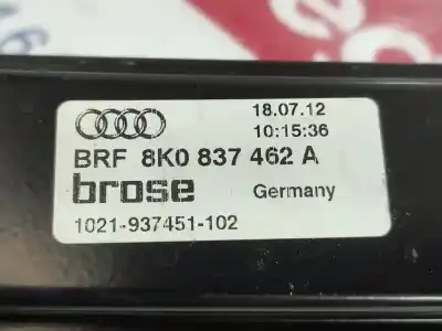 Автозапчасти б/у регулятор стекла переднего правого за audi a4 b8 (8k2) 2.0 tdi ссылки oem iam 8k0837462a  8k0959802a