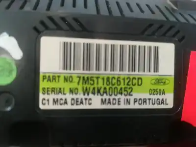 Peça sobressalente para automóvel em segunda mão comando de sofagem (chauffage / ar condicionado) por ford focus lim. (cb4) titanium referências oem iam 7m5t18c612cd  