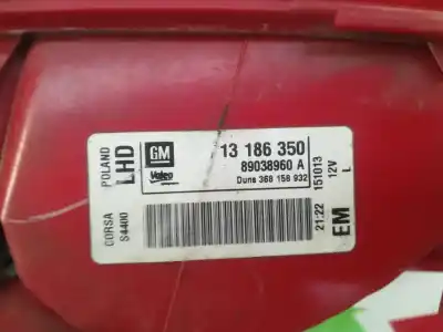 Second-hand car spare part left tailgate light for opel corsa d cosmo oem iam references 13186350  