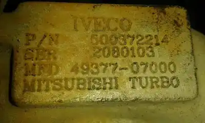 Pièce détachée automobile d'occasion TURBOCOMPRESSEUR pour IVECO DAILY CAJA ABIERTA / VOLQUETE  Références OEM IAM 500372214  