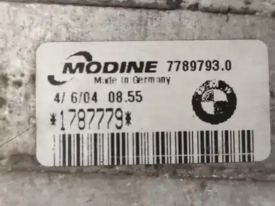 Second-hand car spare part intercooler for bmw 3 compact (e46) 320 td oem iam references 77897930