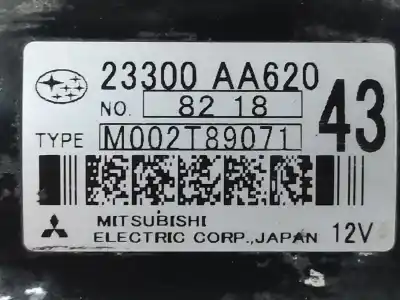 Автозапчастина б/у двигун запускається для subaru legacy familiar/outback b13 (bp) 2.0 d classic sw 150 cv / 110 kw посилання на oem iam 23300aa620  m002t89071