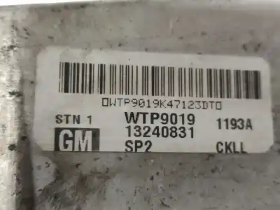 Peça sobressalente para automóvel em segunda mão intercooler por opel zafira b cosmo referências oem iam 13240831  