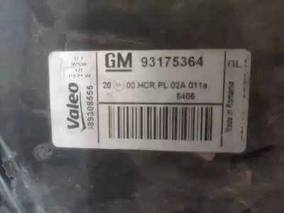 Second-hand car spare part left headlight for opel meriva cosmo oem iam references 93175364  