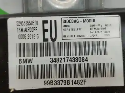 Recambio de automóvil de segunda mano de airbag lateral delantero derecho para bmw serie 3 berlina (e46) 320d referencias oem iam 348217438084  