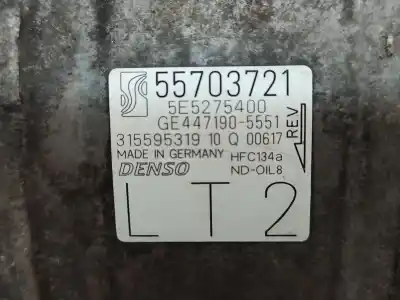 Peça sobressalente para automóvel em segunda mão compressor de ar condicionado a/a a/c por opel corsa d cosmo referências oem iam 55703721