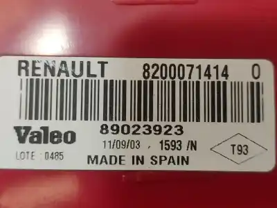 Автозапчасти б/у правый задний фонарь за renault clio ii fase ii (b/cb0) base authentique 82 cv / 60 kw ссылки oem iam 8200917487  