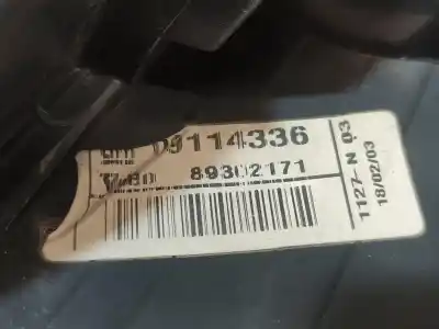 Автозапчастина б/у лівий ход ліхар для opel corsa c furgoneta/hatchback (x01) 1.2 16v (f08, w5l) посилання на oem iam 09114336  89302171