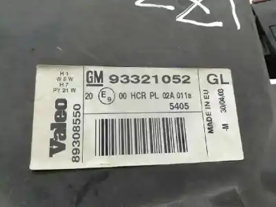 Second-hand car spare part left headlight for opel meriva cosmo oem iam references 93321052  89308550
