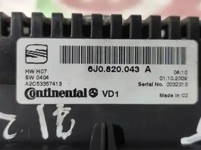 Автозапчастина б/у клімат-контроль для seat ibiza (6j5) reference посилання на oem iam 6j0820043a